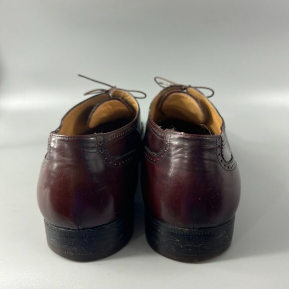 Authentic Salvatore Ferragamo Wingtip Oxford Dress Shoes, Men\'s 13 D main image 8